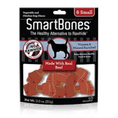 SmartBones Small Bone Chews 4" - Beef 小型潔齒骨(牛肉味) 6 pack
